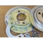 Front Galvanised Spring Seat & Retainer Kit